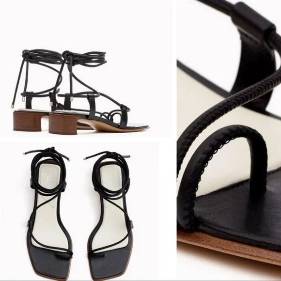 Rag and bone Cindy ankle tie sandal black